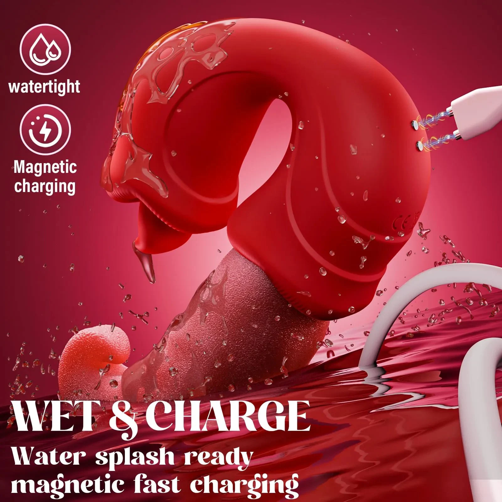 Gelance Women's G-Spot & Clitoral Vibrator-USB Rechargeable Waterproof 10 Frequencies Couples Use