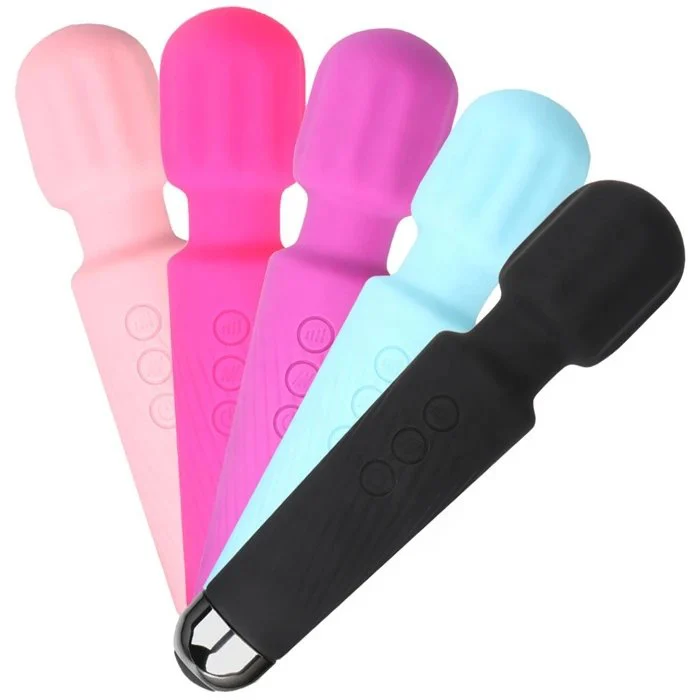 Powerful 20 Frequency USB Rechargeable Wand Massage Vibrator Women's Vaginal Sex Toys