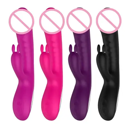 Handheld Thrusting Rabbit Dildo Vibrator Clitoris G-Spot Stimulator Masturbation Rabbit Vibrators