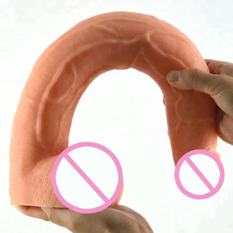 15.5 Inch PVC Material Realistic Dildo Sex Toys Super Long Penis Huge Hard PVC Dildo Suction Cup for Women Gay Men