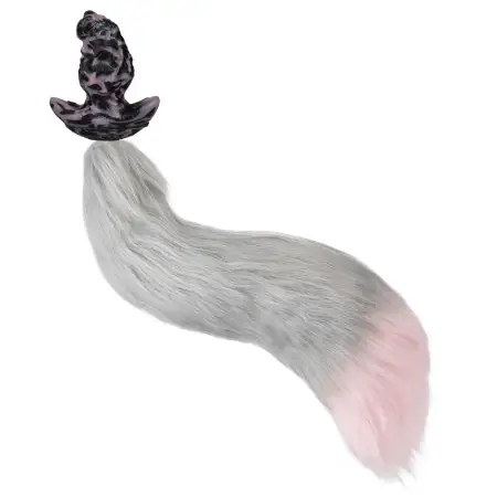 Fetish Multi-Purpose Anal Plug Gag Dildo Vibration Stimulation Unisex Sex Toys Gay Anal Plug Wear Plush Tail Sex Toy Set