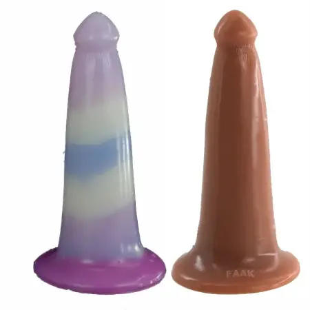19.6cm Dual Layer Silicone Dildo Realistic Sex Toys Strap on Dildos for Women with Suction Cup