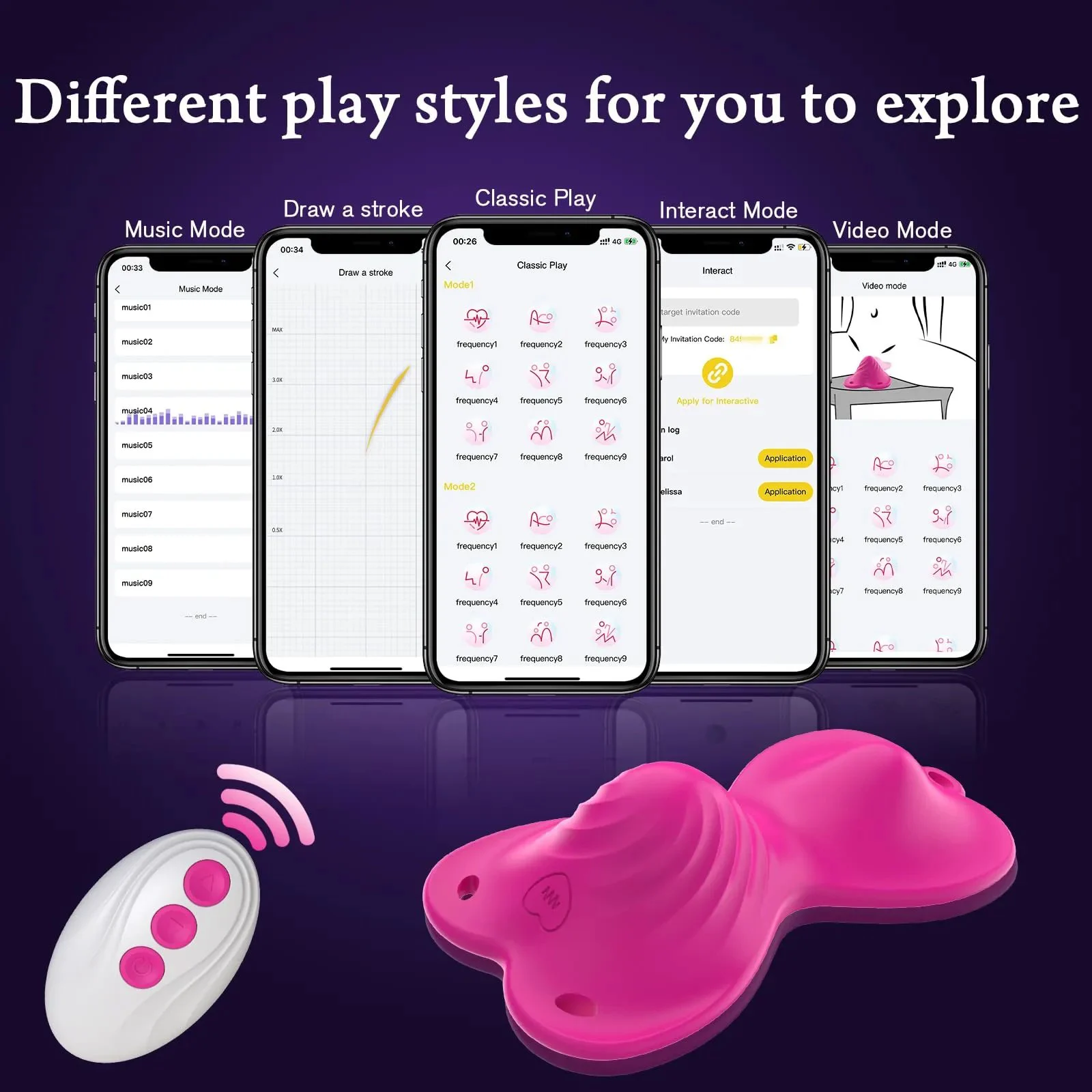 APP Remote Control Clit Stimulator Sit and Ride Vibrator Vibrating Cushion Wearable Clitoral Vibrator Adult Sex Toy for Women