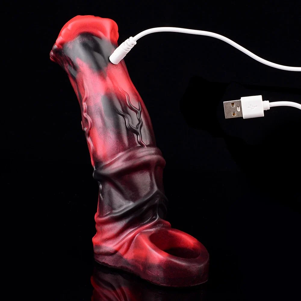 Sex Toys Vibrator Horse Penis Sleeve Male Sex Toys for Men Penis Extender Vibrating Cock Ring Sleeve 10 Mode Remote Control