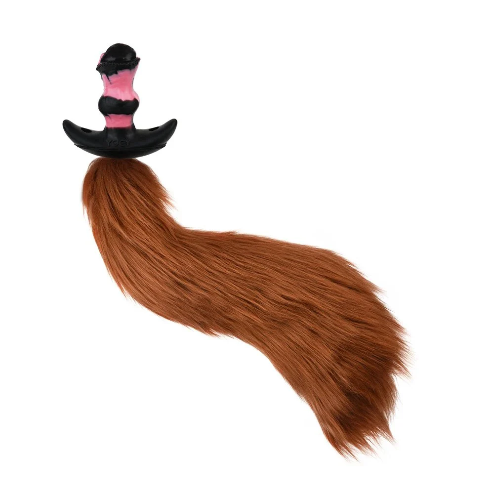Fetish Multi-Purpose Butt Plug Dildo Unisex Sex Toy Anal Vibration Stimulation Gay Butt Plug Wearable Plush Tail Sex Toy Set