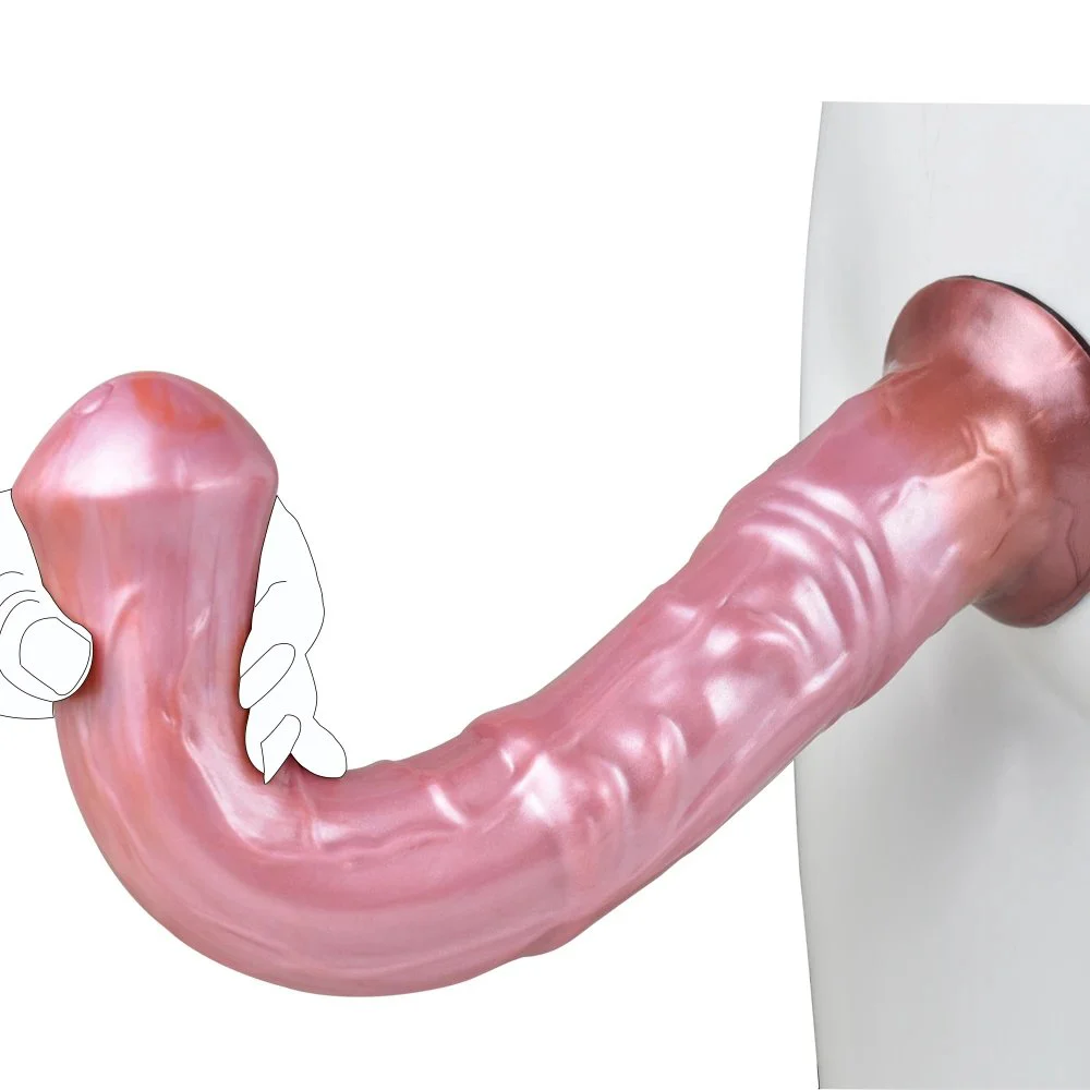 16.54 Inch Huge Artificial Lifelike Animal Horse Dildo Penis Made of Silicone for Women