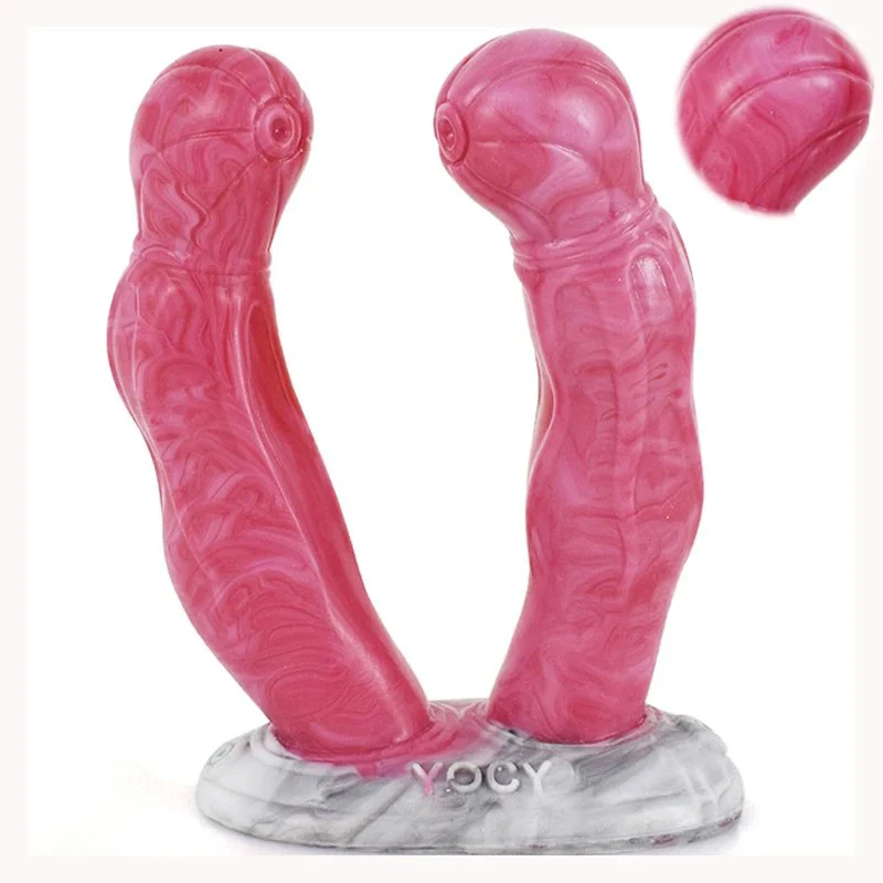 5 Inch Fantasy Monster Double Penetration Dildo Weird Gory Tentacle Sex Toy Made of Soft Silicone