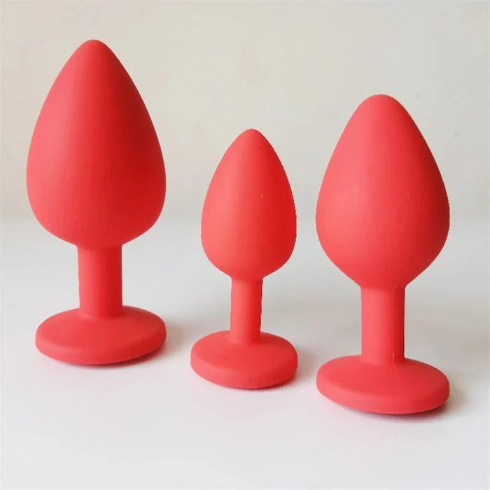 Gemstone Anal Plug-Silicone Butt Plug for Anal Sex Toy