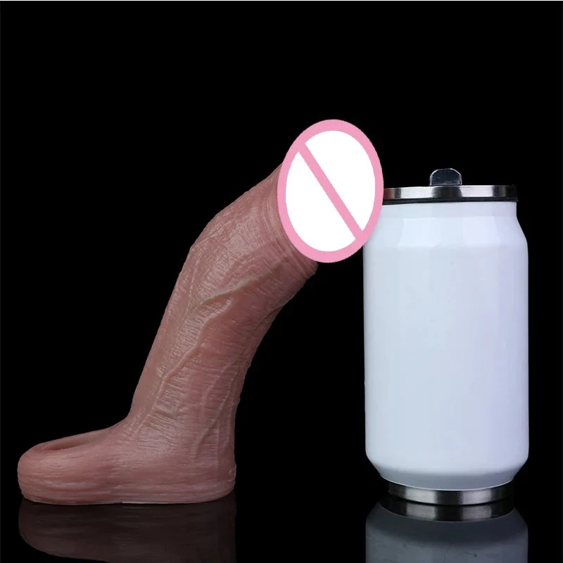 Realistic Silicone Cock Sleeve with Cock Ring Girth & Length Enhancer Reusable Male Sex Toy