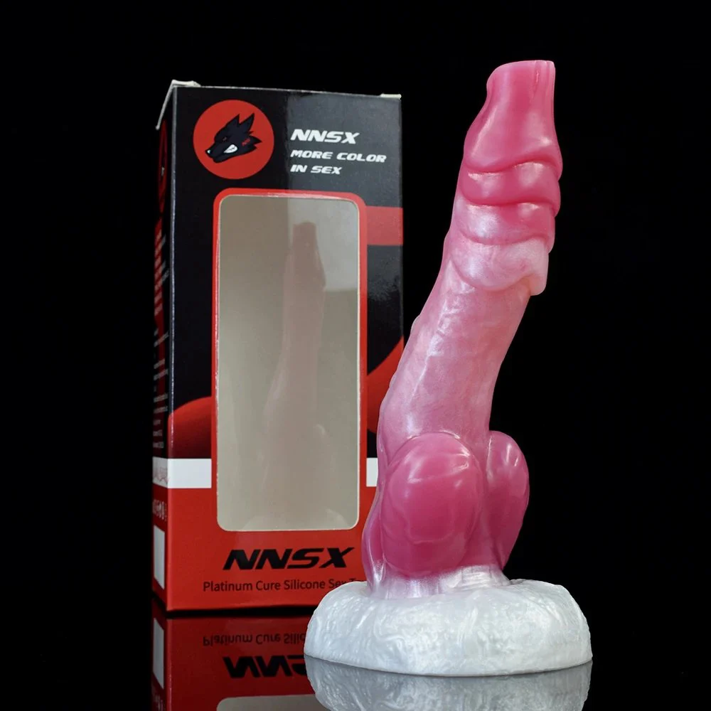 Animal Wolf Penis Dildo for Women Realistic Soft Silicone Penis with Suction Cup Dildo for Adult Women