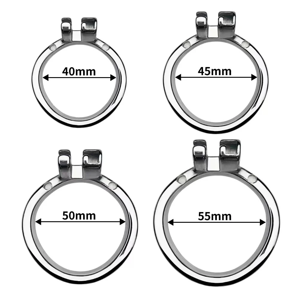4 Size Male Chastity Device With Catheter and Testicles Brackets Strap on Dildo