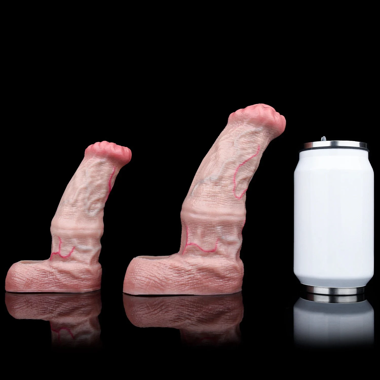 Silicone Fantasy Horse Hollow Dildo Open Head Penis Sleeve Cock Enlargement & Extender Sex Toys for Men Male Masturbate