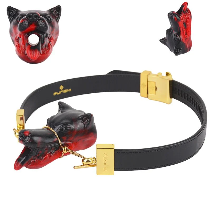 Set Adjustable Dog Mouth Plug Fantasy Mouth Gag Ball Adult Toys Female Male Slave Soft Hole Mouth Plug