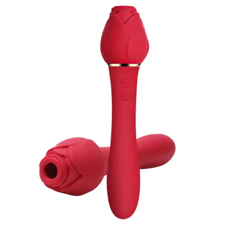 Handheld Rose Sucking Vibrating Clit Sucker 5 Modes 10 Speed Vibration Nipple Stimulation Flirting Sex Toys