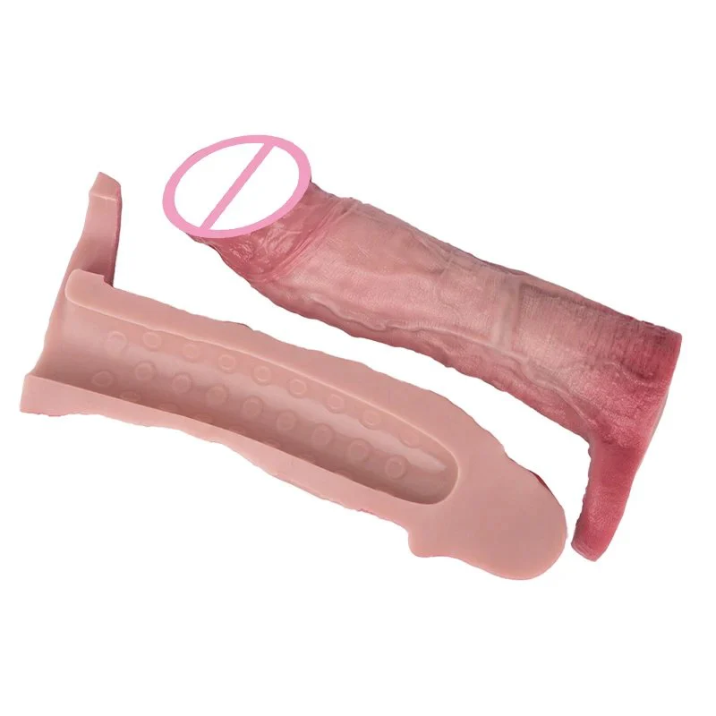Sex Toys for Men Silicone Male Penis Extender Enlarger Effectively Enhance Sex Life Experience Simulation Dildo Sets