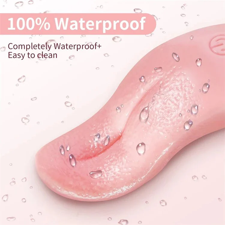 Silicone 10 Frequency Oral Sex Toys Adults Heating VibratingTongue Vibrator