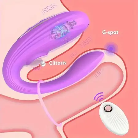 U-Shaped Multi-Frequency Co-Vibration Clitoral Vibrator Jumping for Egg Male Female Masturbation Toy Second Tides Wearable