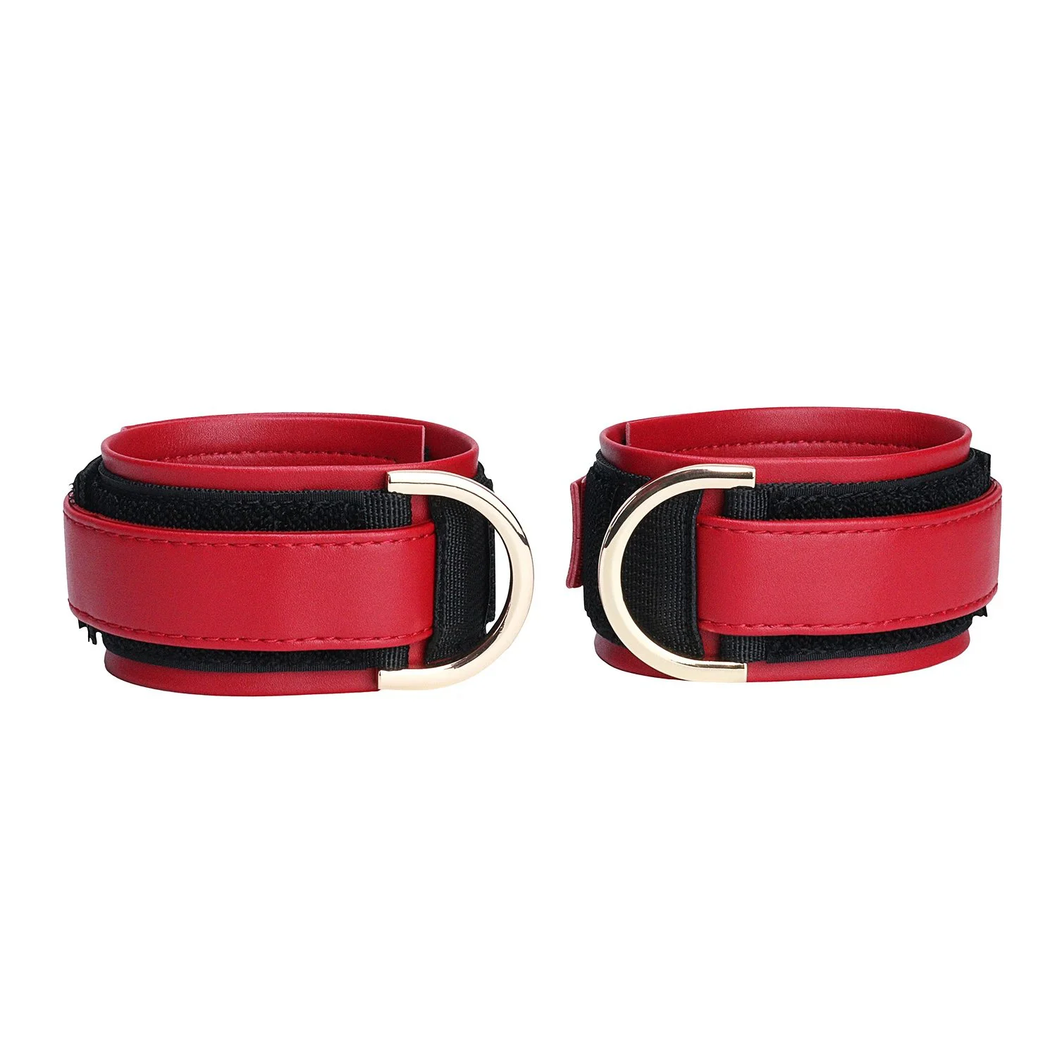 Black and Red Adult Footcuffs Deliver Intense Restraint for Submissive Roleplay Scenarios