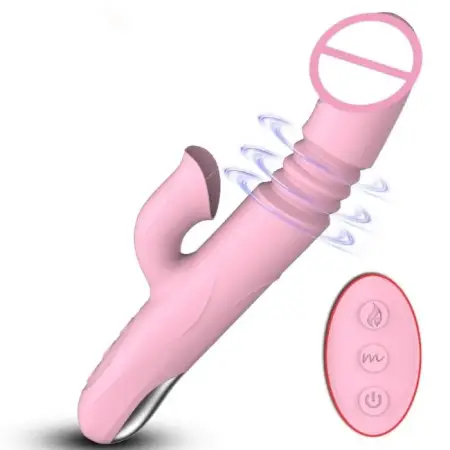 USB 7 Frequency Dual Motor Rabbit Vibrator Rose Sex Toys for Women G-Spot Clitoris Stimulation Dildo Vibrator Intense Vibrations