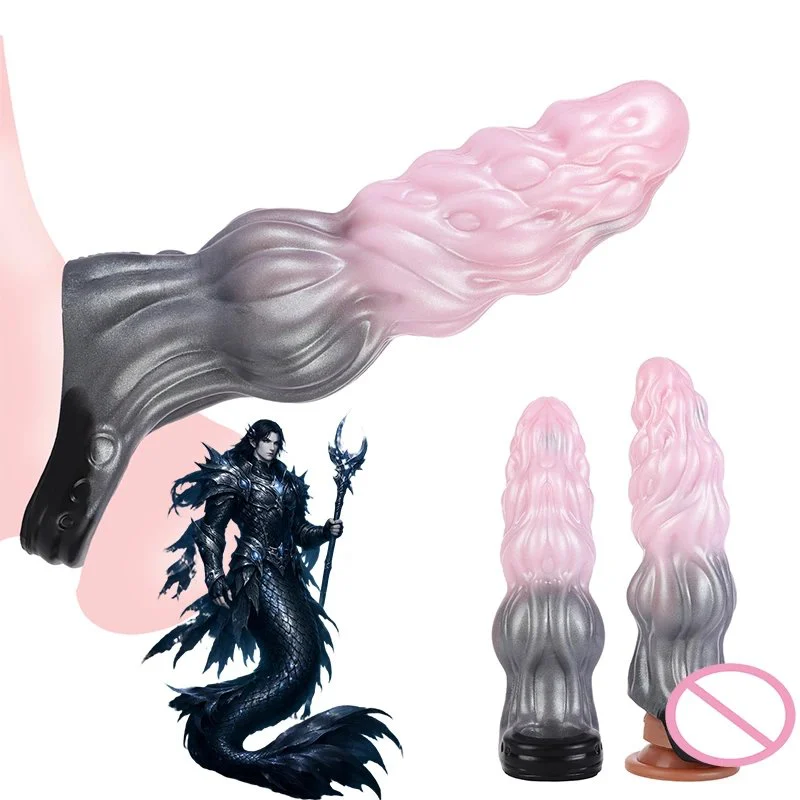 Silicone Dragon Penis Enlarger Sleeve Adult Sex Toys Fantasy Animal Cock Ring for Man Cock Enlargement Toys