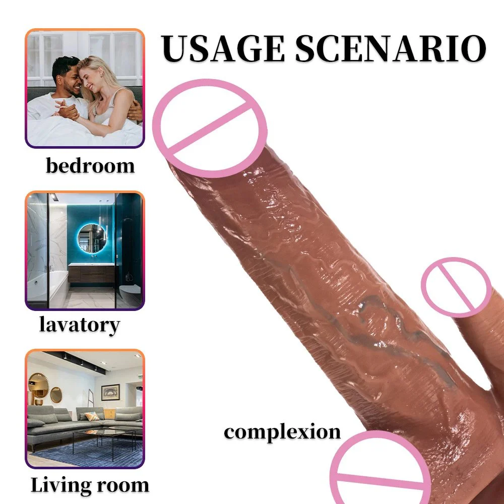 4cm Diameter Huge Big Thick Heating Thrusting Realistic Dildo Tongue Vibrator Sex Toys for Women
