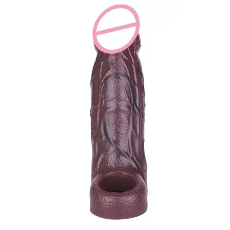 Uncut Soft Realistic Penis Sleeve Silicone Dick Enlargement Extender Delay Ejaculation G Spot Stimulator Male Men Sex Toys