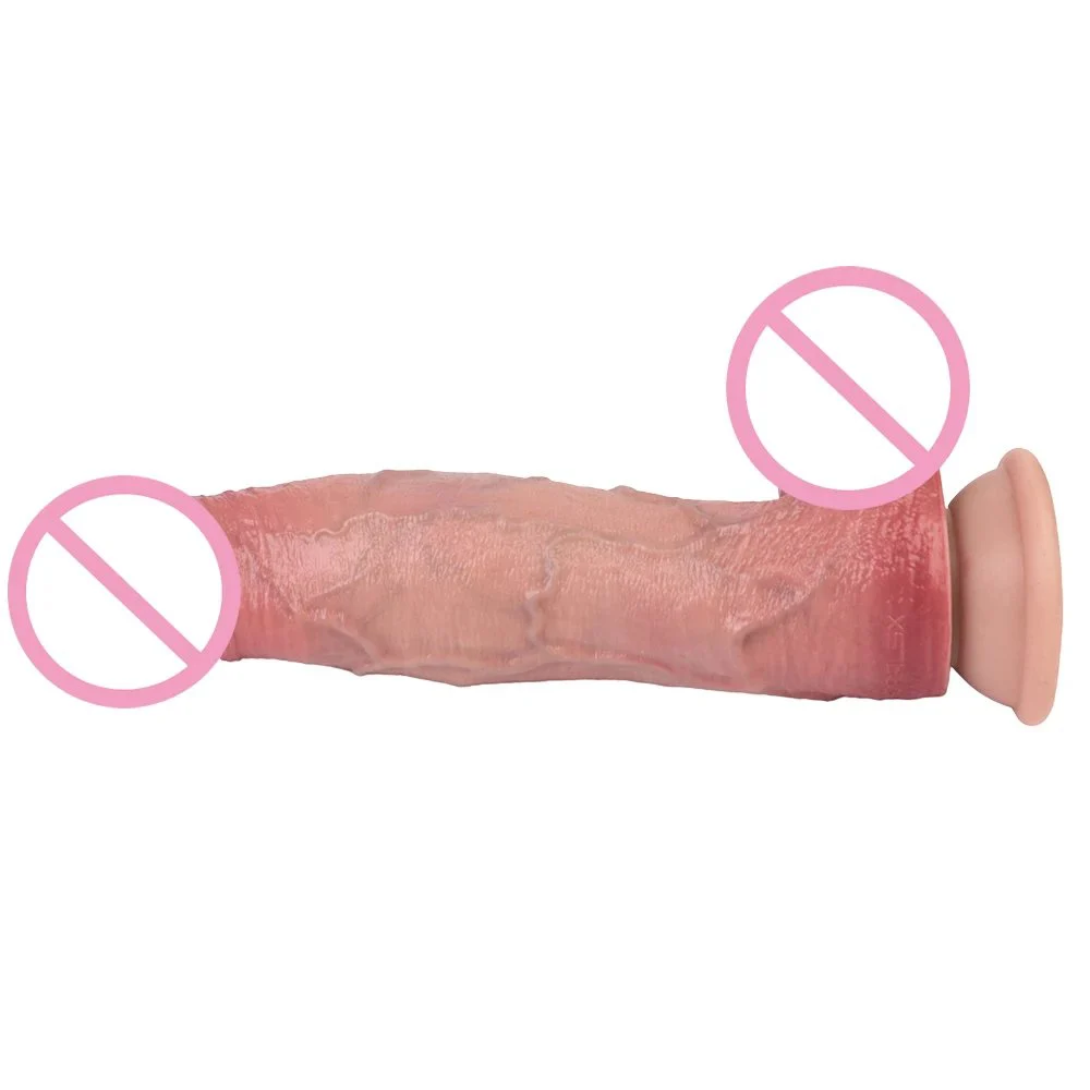 Realistic Daulble Layer Silicone Soft G-Spot Stimulator Dildo Big Penis Anal Plug Masturbator Cock Sex Toys for Man Women Adults