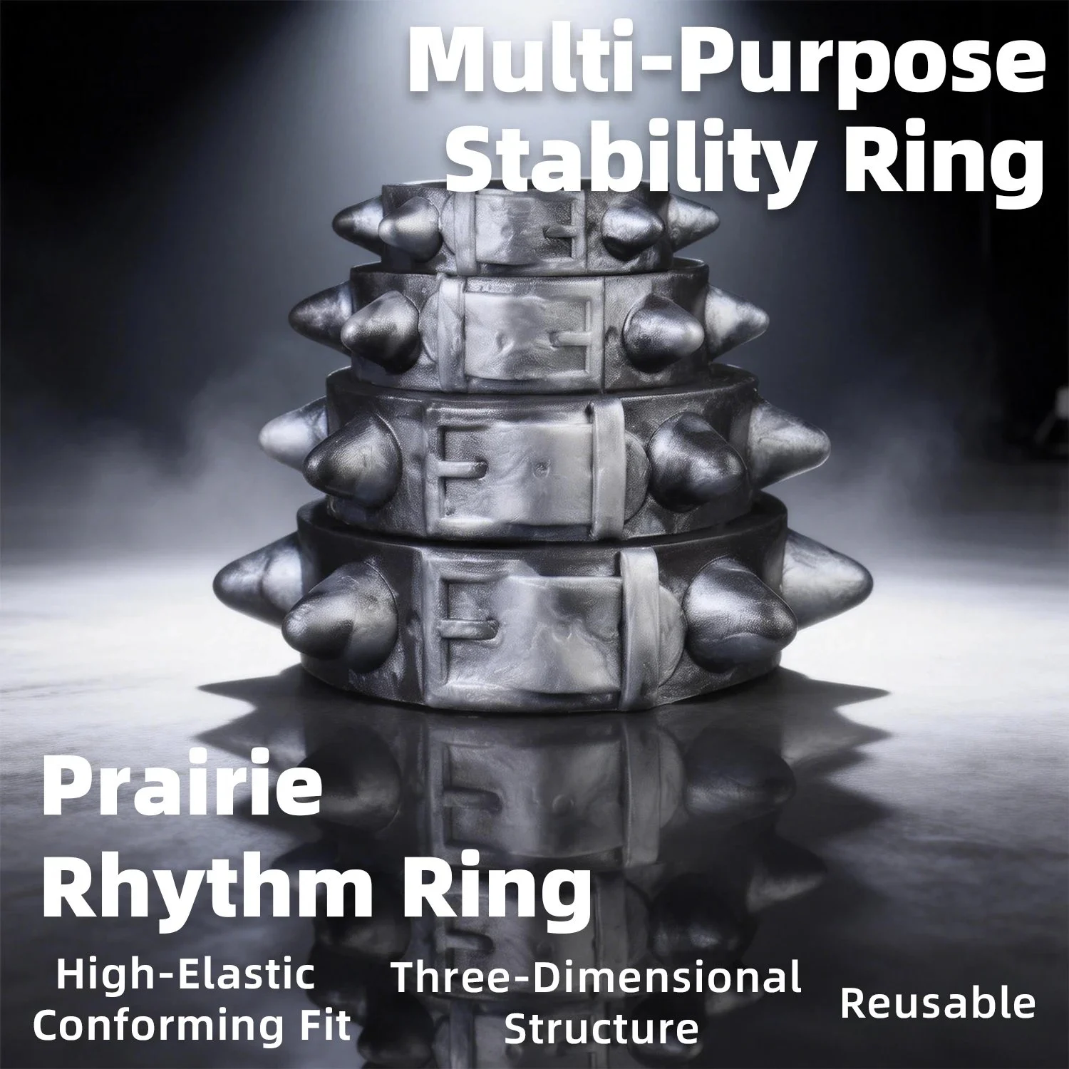 Silicone Monster Rings Available in 4 Sizes for the Penis Can Also Be Used to Restrain Other Body Parts for 18+