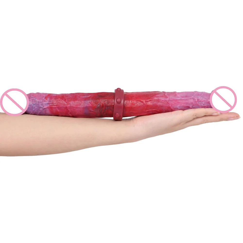 39cm Anal Dilator Silicone Double Headed Dildos Anal Expander Stick Sex Toys for Women Couples
