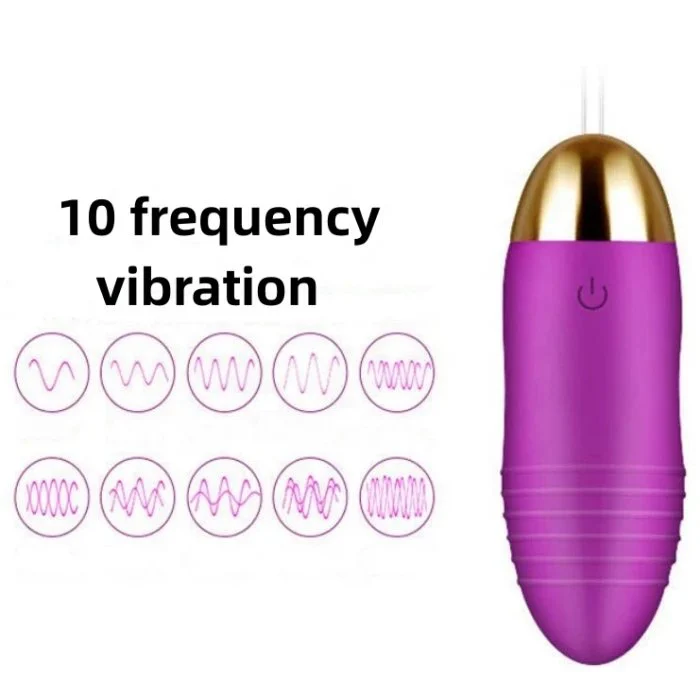 USB Powered 10-Speed Frequencies Remote Control Silicone Egg Vibrator Sex Toys Clitoris Stimulating for Women
