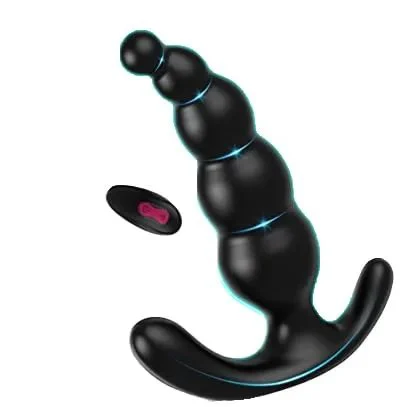 Prostate Trainer Remote Control Anal Plug with 9 Vibration Modes 100% Waterproof Eco-Friendly Silicone Unisex Adult Toy