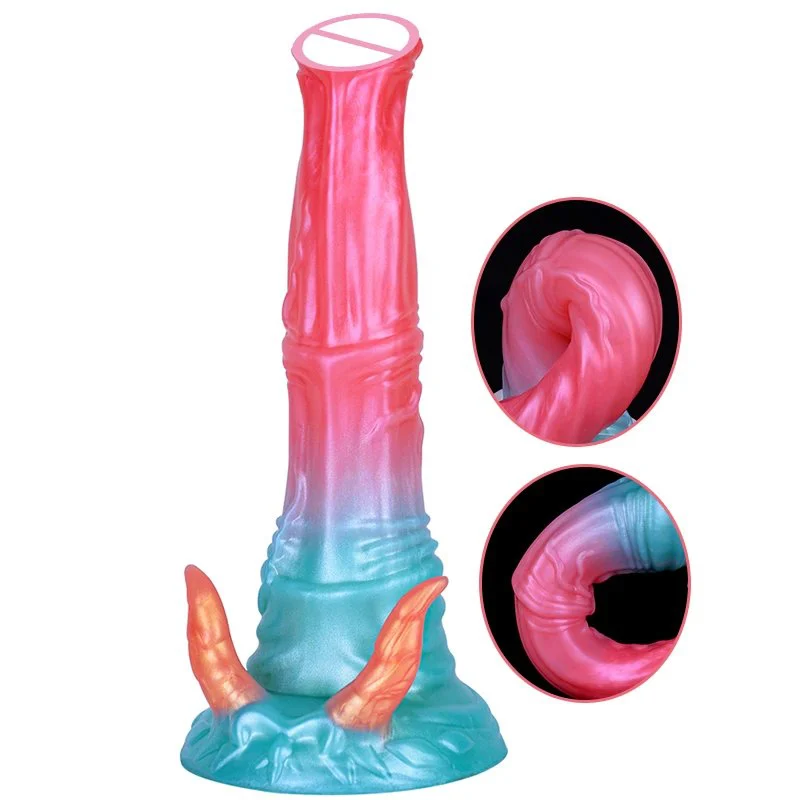 Three Color Options for Erotic Fantasy Dildos for Adult Men and Women Soft Experience Realistic Dildo with Suction Cups