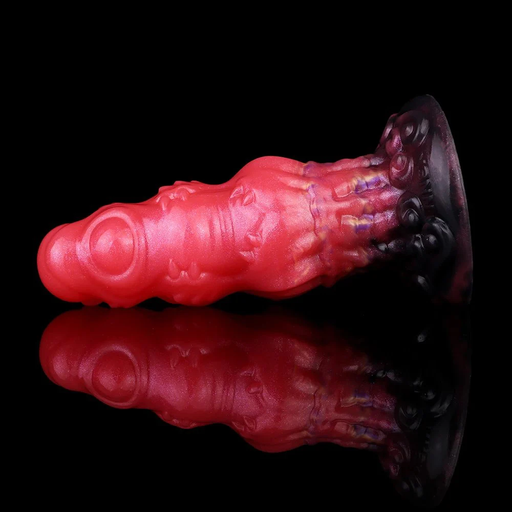 Red Dragon Style Soft Silicone Prostate Massager for Men with Delay Effect and Intense Stimulation Anal Plug