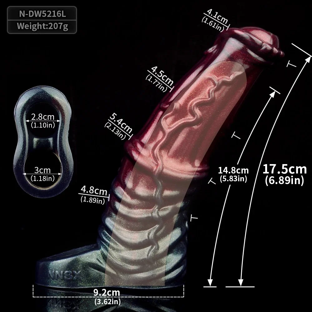 Silicone Penis Sleeve Extender Horse Cock Sleeve Enlarger Delay Ejaculation Male Length Extension Enhancer for Men Couples