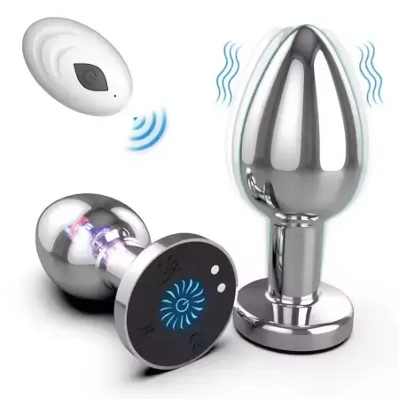 Remote Controlled Vibrating Anal Plug Prostate Stimulation Large Sized Anal Sex Toy Male Female Anal Plug Vibrator