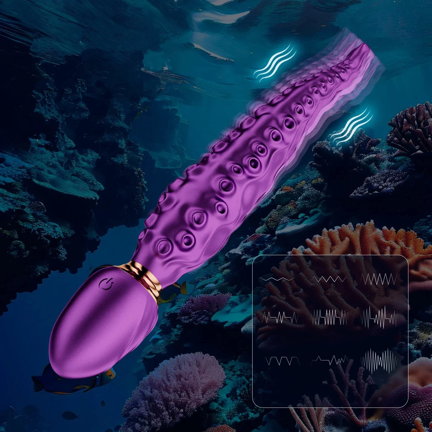 Octopus Wand Vibrator Realistic Dildo and Vibrator Toy Octopus Massager Clitoris Stimulator G-Spot Vibrator for Women