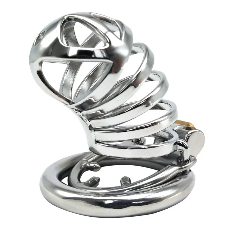 12E Chastity Device to Prevent Cheating Stainless Steel Desire Control Ring Make love Adult Products Male Chastity Be