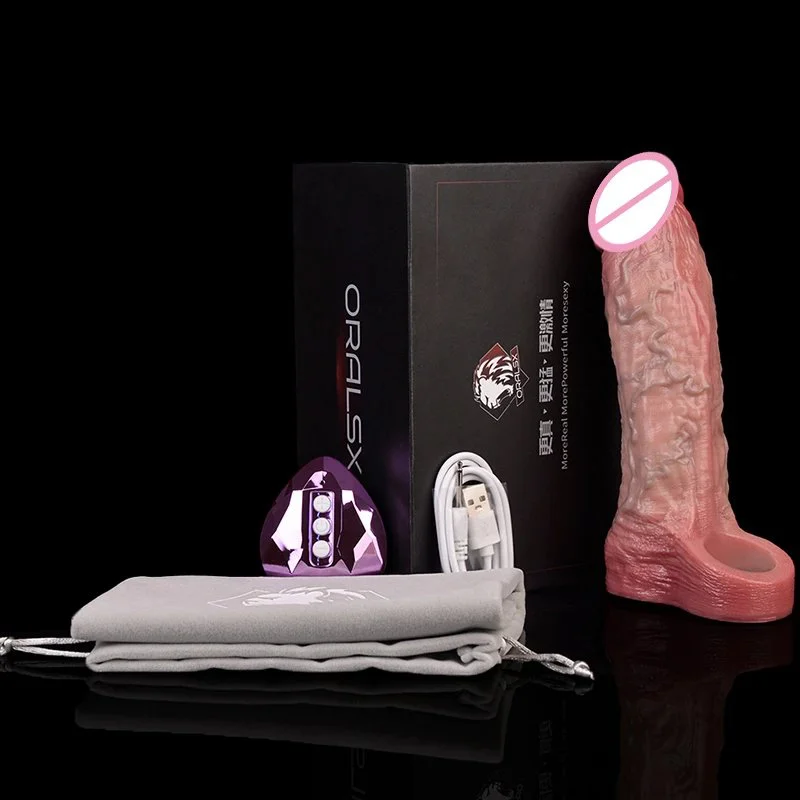 Super Simulated Best Penis Enlargement Penis Sleeve Liquid Silicone Material Male Penis Extender