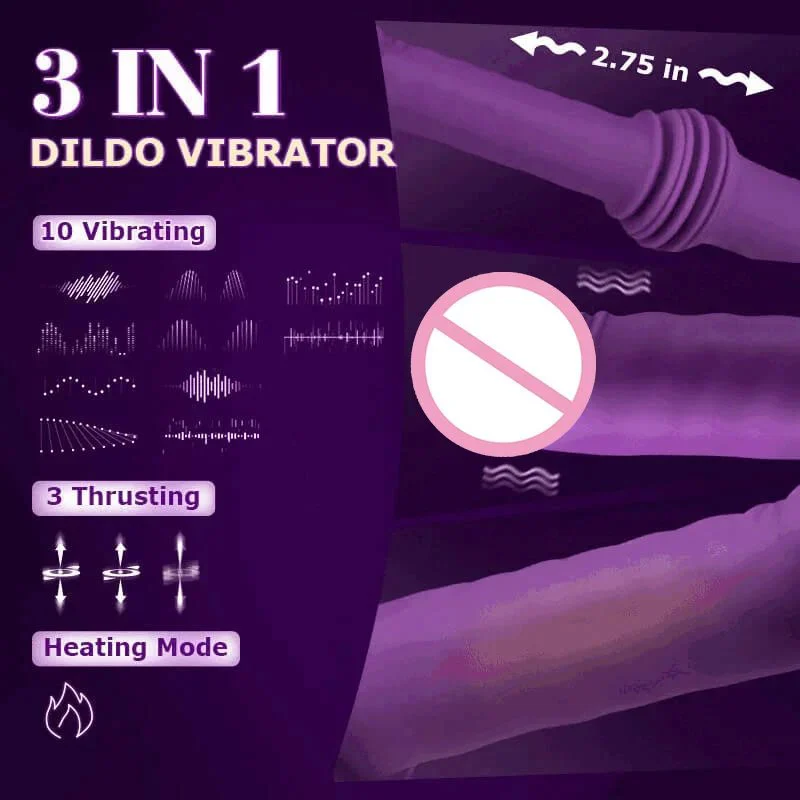 Powerful Adjustable Base Vibrating Auto Dildo Machine Hands-free Automatic Thrusting Sex Machine for Women Masturbation Sex Toys