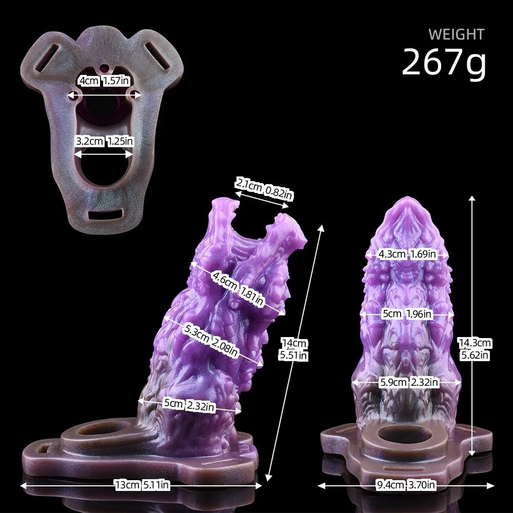 The Opening Design of the Dildo Sleeve Can Be Firmly Fixed on the Penis Effective Enlargement and Extension of the Suitable