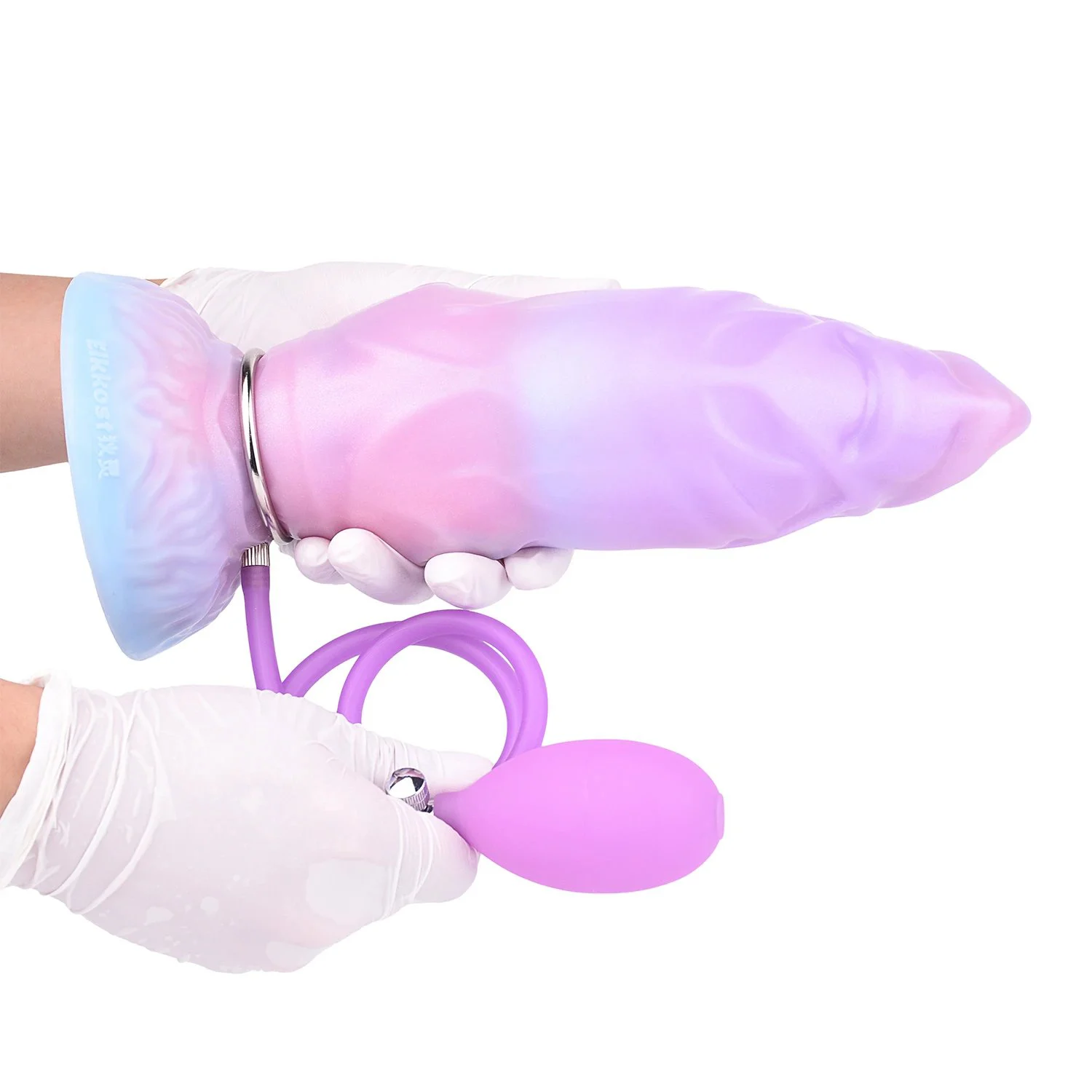 Colorful Inflatable Butt Plug Body-Safe Silicone Anal Balloon Pump with Quick Release Valve Stretch Anal Sex Toys for Beginners