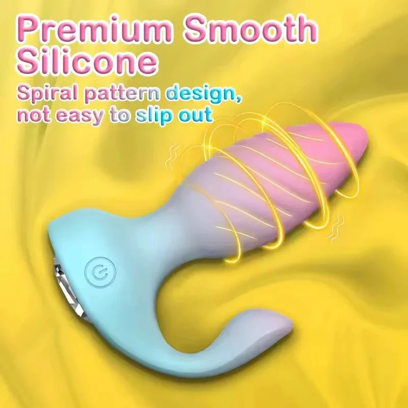 Remote Control Vibrating Anal Butt Plug Silicone Anus Prostate Massager Electric Shock Anal Vibrator for Women