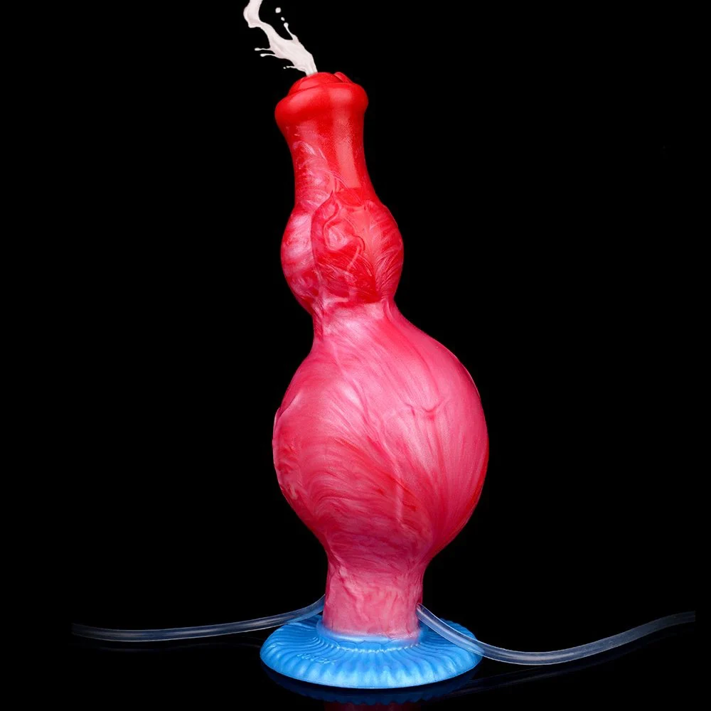 S,M Size Fantasy Dog Knot Inflatable Squirting Masturbator Realistic Animal Dildo Orgsm Ejaculation Sex Toy for Man and Woman