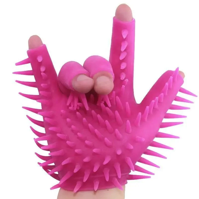 Adult Products G Spot Sex Toys Female Finger Sleeve Gloves Masturbation Sleeve