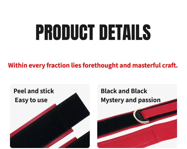 Black and Red Adult Footcuffs Deliver Intense Restraint for Submissive Roleplay Scenarios