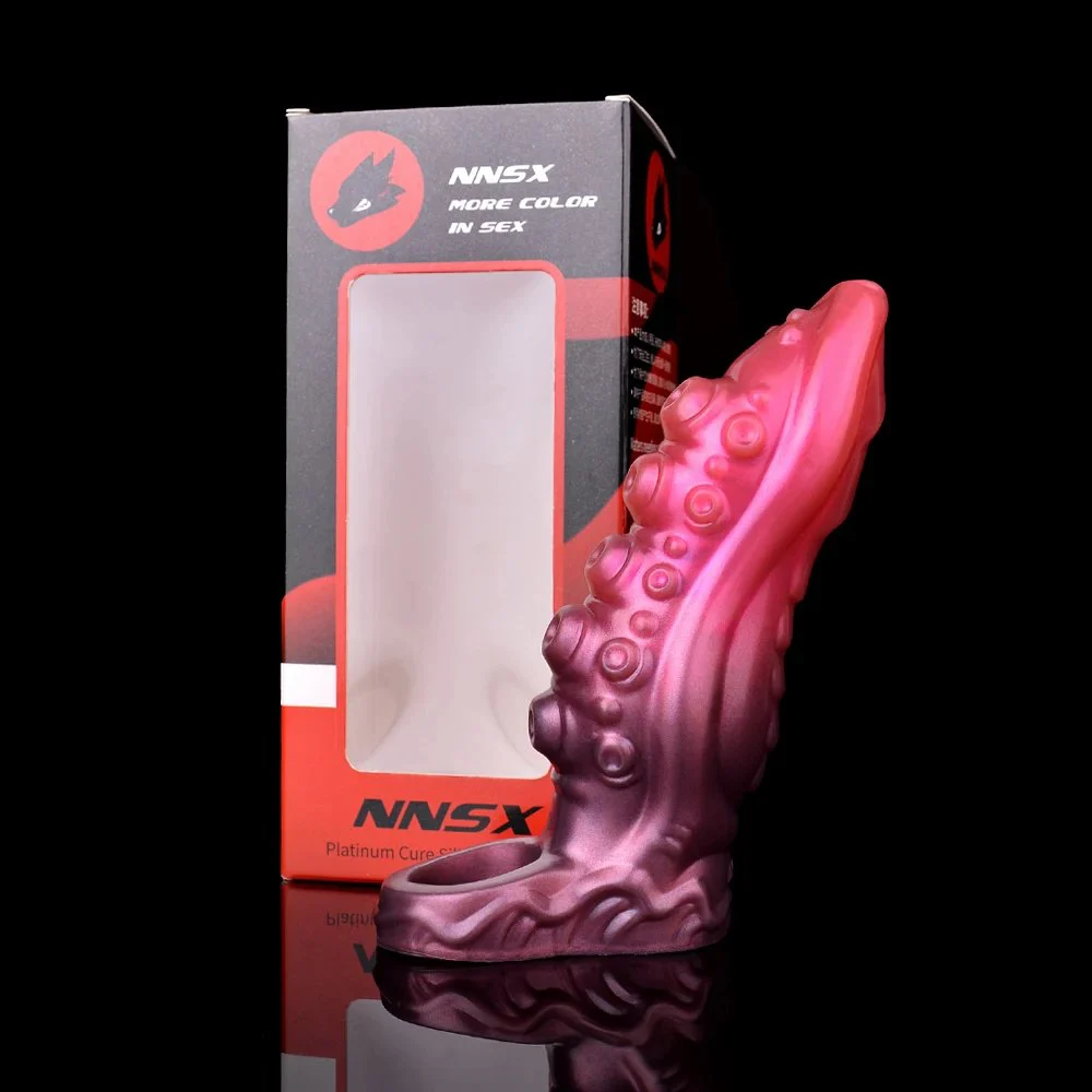 Wearable Fantasy Sheath Octopus Penis Sleeve Tentacle Enlarger Girth Cock for Men Penis Sleeve with Cock Ring