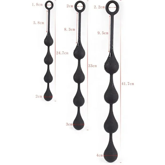 Silicone 4 Anal Balls Plug Set Adult Men Women Expander Sex Toys Anal Vibrator Butt Plug