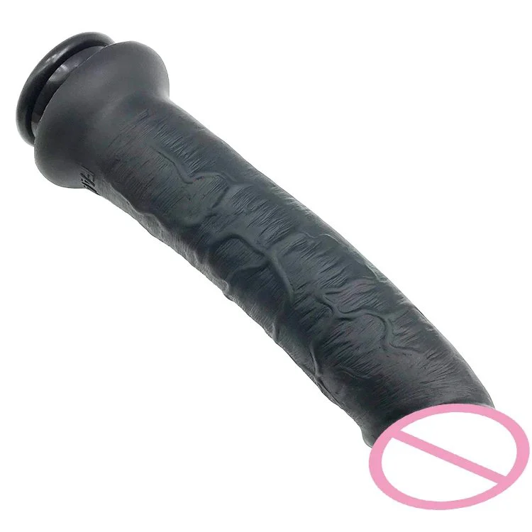 28.5cm 11 5.8cm Huge Anal Butt Plug Flexible Sex Toy Realistic Lifelike Silicone Dildo Black Lengthy Dildo 12 Inch for Men
