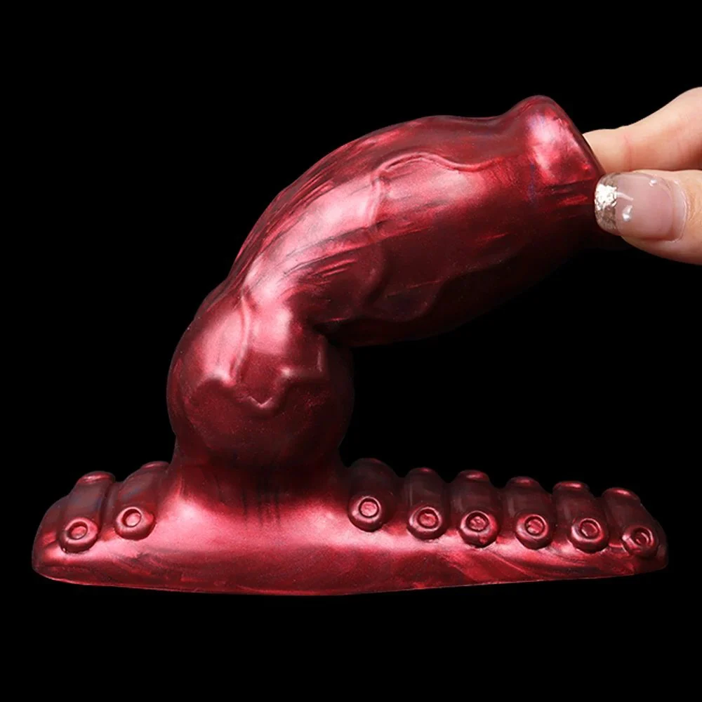 5.9 Inch FAAK Small Realistic Animal Horse Soft Silicone Penis Sleeve Strap-ons Vibrating Dildo for Lesbian