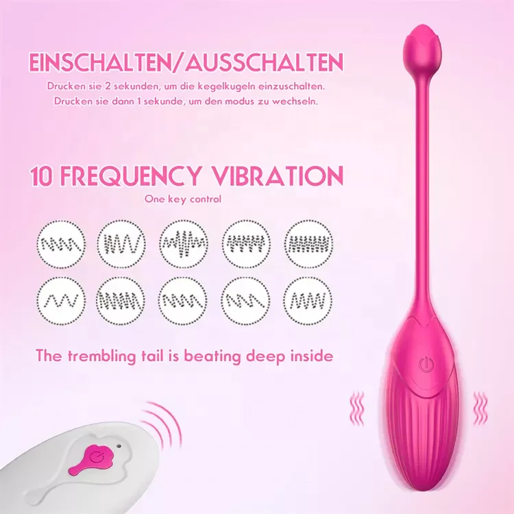 10 Frequency USB Waterproof Wireless Love Egg Vibrator Remote Control Jump Egg